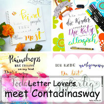 Letter Lovers: contadinasway zeigt einen Hintergrund: Blending mit Stempeln