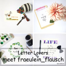 Letter Lovers: fraeulein_flausch zu Gast im Lettering-Interview mit einer DIY Anleitung zum Blätter skelettieren
