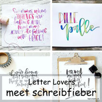 Letter Lovers: schreibfieber zu Gast mit einer Anleitung für geletterte Schlüsselanhänger aus Schrumpffolie