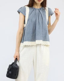 デニムレーストップス  【SALE】2,980円(税込)   