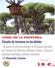 Circuito de aventuras en Conil de la frontera