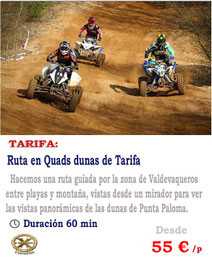 ruta en quads en Tarifa