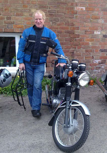 Me at the Salutation Inn, Ham with my lovely MZ TS150