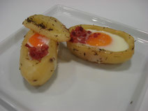 Cocotte de patata con huevo