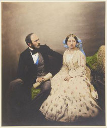La Reine Victoria et le prince Albert de Saxe-Cobourg- photographie