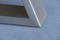 Detailbild 1 Tischgestell Edelstahl Sternenform