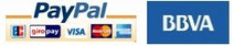 Formas de pago: PayPal y BBVA