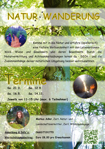 Naturvermittlung, Wildnispädagogik, Ried im Innkreis, Wandern