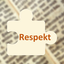 Puzzle-Teil mit dem Titel Respekt