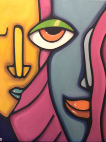Couple In Color 50 x 60 Acryl 