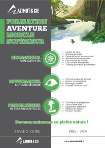 Stage formation aventure survie 2 jours 180€