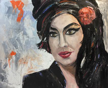 Amy Winehouse.  100x120 Öl auf Leinwand. SOLD