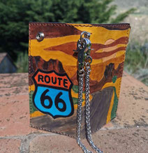 portafogli con catena route 66