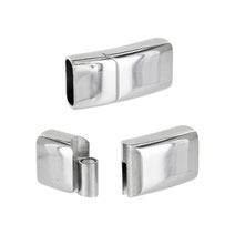 Edelstahl-Magnet-Schiebeverschluss, glänzend