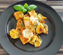 Ofentortellini mit Gemüse großer Ofenzauberer plus Stoneware Pampered Chef