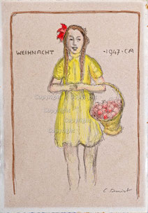 4378 Mädchen mit Apfelkorb, Variante 1