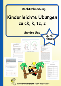 Worter Mit Tz Z Im In Und Auslaut Lernwerkstatt Fur Deutsch