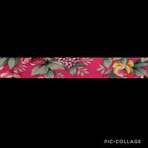 Band 69 - Blumenwiese pink 25mm 