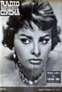 Sophia Loren en couverture de RadioCinéma en 1959