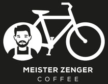 Zeichnung Rad mit Meister Zenger als Hinterrad