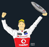 Jenson Button by Muneta & Cerracín