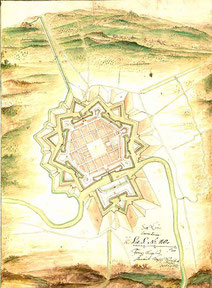 Plan von Saarlouis aus dem Jahr 1693