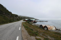Nebelstimmung am Fjord.