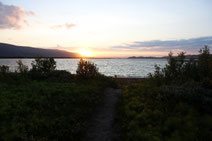Sonnenuntergang am Polarmeer