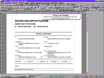 PC/GEOS Office Assistant template business fax