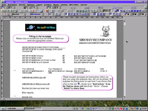 PC/GEOS Office Assistant template Business letter
