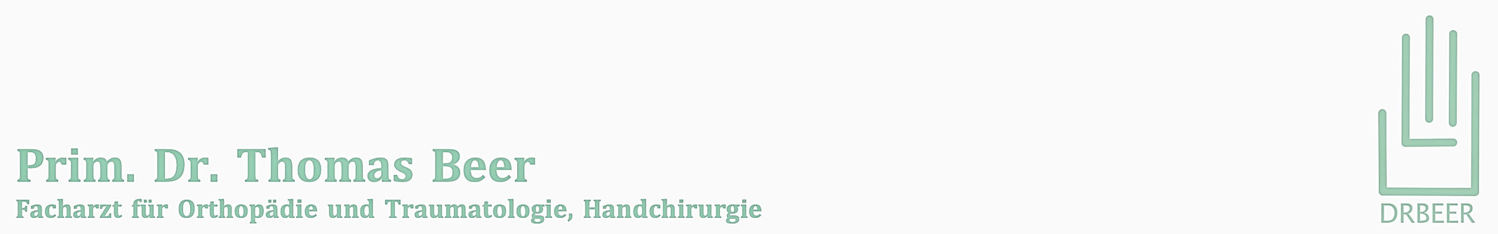 OA Dr Thomas Beer - Handchirurgie Wien und NÖ