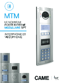 Installation d'interphone et visiophone CAME MTM