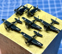 1/700 米国海軍 航空母艦 【エセックス / CV-9】 (1945年4月頃 坊ノ岬沖海戦時) 製作中 艦載機作り F6Fヘルキャット ◆模型製作工房 聖蹟