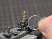 1/700 駆逐艦 『島風』 前マスト製作中◆模型製作工房 聖蹟