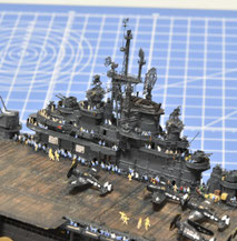 1/700 米国海軍 航空母艦 【エセックス / CV-9】 (1945年4月頃 坊ノ岬沖海戦時) 製作中 人員増員中 ◆模型製作工房 聖蹟