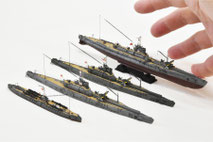 1/700 日本海軍 潜水艦「伊-400（フルハル）、伊-13，伊-14，伊-370」 ◆模型製作工房 聖蹟