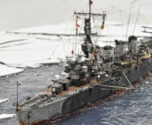 1/700 日本海軍 軽巡洋艦 【多摩】(北方迷彩仕様 1942年1月中旬～5月中旬頃）◆模型製作工房 聖蹟