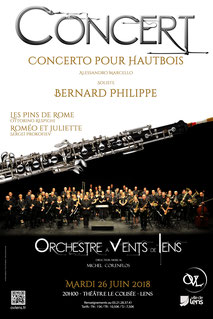 Lens orchestre à vents harmonie municipale concert band wind orchestra concert affiche