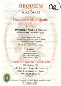 Lens orchestre à vents harmonie municipale concert programme
