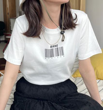 バーコードTシャツ  【SALE】1,880円(税込)   
