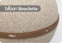 Balle d’assise ergonomique Bloon Paris bouclette en tissu doux et chaleureux pour bureau