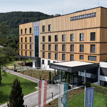Außenansicht vom Steirmarkhof in Graz