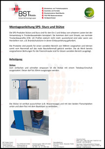 Montageanleitung SPS-Stütze und Sturz