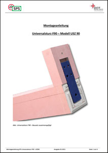 Montageanleitung Universalsturz F90