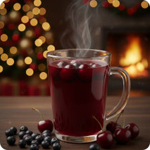 Alkoholfreie Winterpunschsorten Aronia Schwarzkirsche