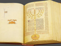 Alba Bible 1430 menorah facsimile