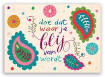 Kaarten waar je blij van wordt!