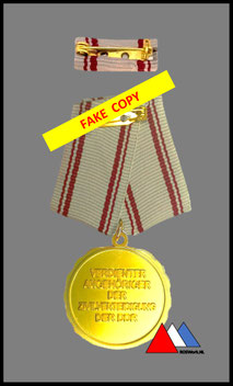 Ruckseite: "Verdienter angehörige der Zivil Verteidigung" Spange nicht OK! Farbton zu gelb nach 1990 NEU WARE!!!!.