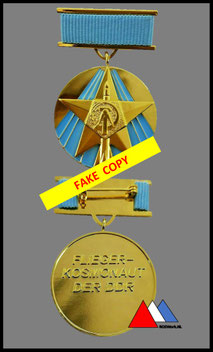 "Flieger-Kosmonaut der DDR"  Ein Sichere COPY!!!  Text,Farbe & Prägung ist klar!!!