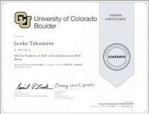 CERTIFICATE SEL for students Colorado Boulder